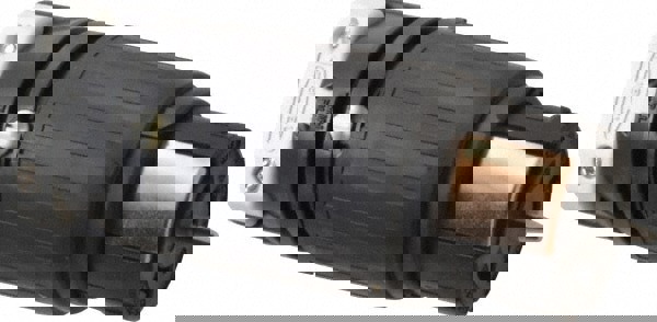 Locking Inlet: Connector, Industrial, Non-NEMA, 480V, Black & White